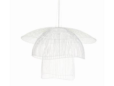 Suspension papillon - l - blanche