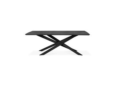 Table mikado rectangulaire - chêne noir