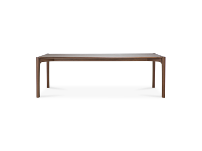 Table pi fixe - teck brun l